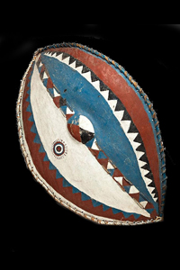 MAASAI PAINTED SHIELD